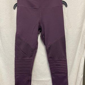 ZYIA PURPLE MOTO LIGHT N TIGHT 7/8 LEGGINGS